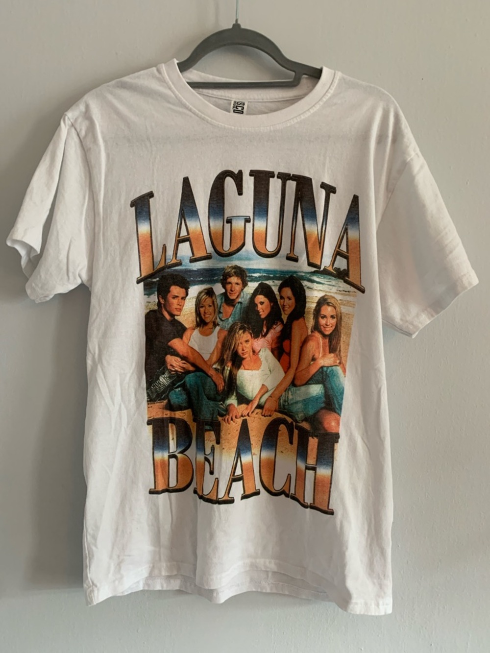 BRISCO Vintage Laguna Beach Graphic Short Sleeve Tee - White